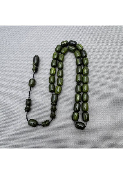 Usta Işçilikli Askeri Yeşil Yoğun Hareli Sıkma Kehribar Tespih fırsatları