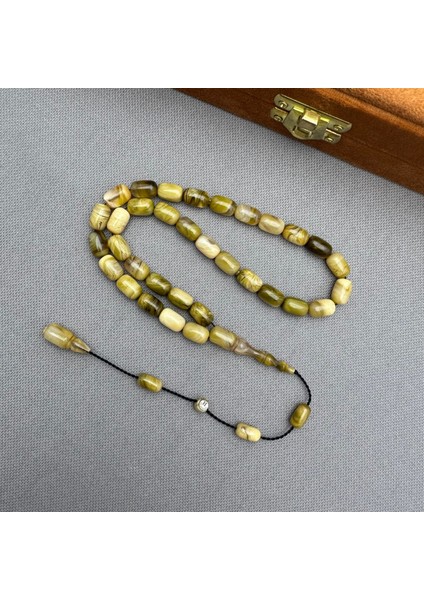 Halil Demirkol Usta Işçilikli Sütlü Kahve Yoğun Hareli Sıkma Kehribar Tespih modelleri