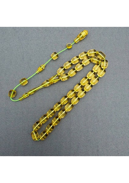 Kemal Kuş Usta Işçilikli Şeffaf Sıfır Hata Sıkma Kehribar Tespih indirimleri