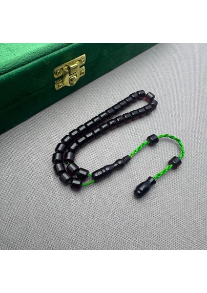 Sistem Dizayn Mısır Tane Kesim Bilek Boy Vişne Kırmızı Sıkma Kehribar Tespih