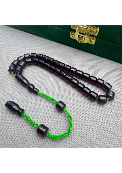 Sistem Dizayn Mısır Tane Kesim Bilek Boy Vişne Kırmızı Sıkma Kehribar Tespih indirimleri