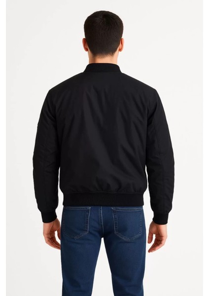 Erkek Bomber Mont Ceket – Fermuarlı, Kapitone Içi Astarlı, Su Itici Kumaş, Regular Fit, Uzun Kollu, Yandan Cepli, Bahar & Kış Rahat Günlük Stil fırsatları