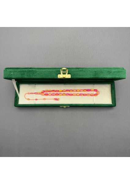 Usta Işçilikli Pembe Yoğun Hareli Orjinal Opal Tespih modelleri