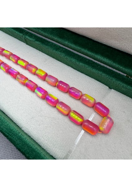 Usta Işçilikli Pembe Yoğun Hareli Orjinal Opal Tespih fırsatları