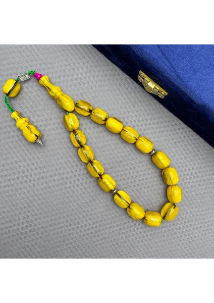 Zeyzun Usta Işçilikli Dik Damar Özel Döküm Msakot Efe Sıkma Kehribar Tespih