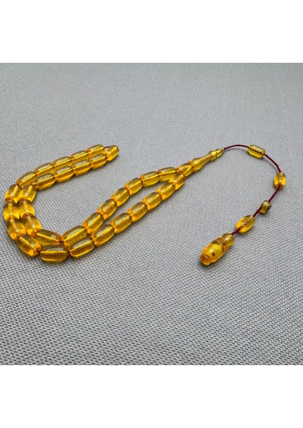 Erkan Çubukçu Usta Sarı Sıkma Kehribar Tespih modelleri