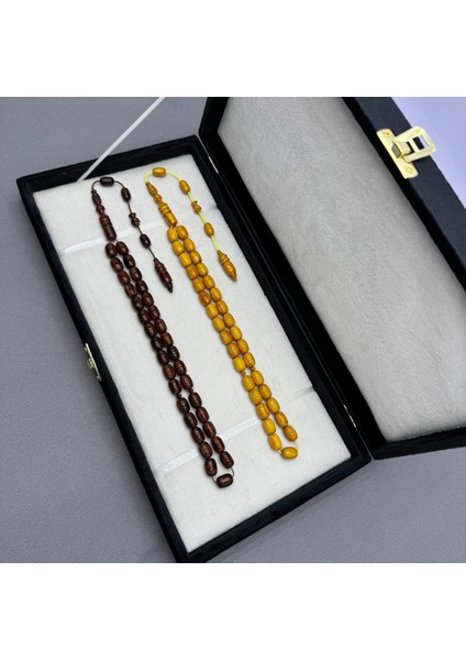 Özel Kutusunda Usta Işçilikli Sıkma Kehribar Hediyelik Tespih Set fırsatları