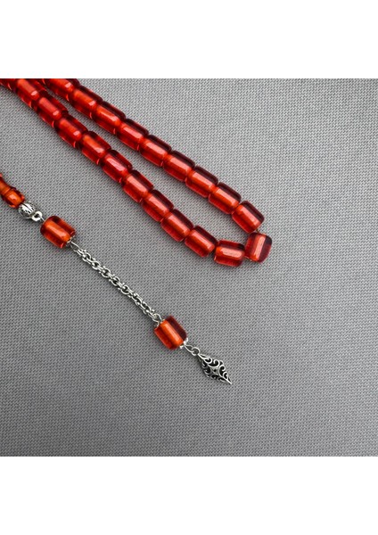 Alpaka Püsküllü Kırmızı Mısır Kapsül Kesim Kırmızı Sıkma Kehribar Tespih fırsatları