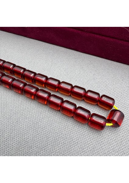 Şükrü Baba Usta Işçilikli Kızıl Kapsül Model Alman Sıkma Kehribar Tespih indirimleri