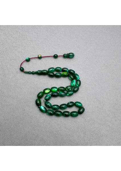 Hikmet Al Said Usta Işçilikli Simli Sıkma Kehribar Tespih modelleri