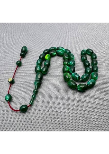 Hikmet Al Said Usta Işçilikli Simli Sıkma Kehribar Tespih fırsatları