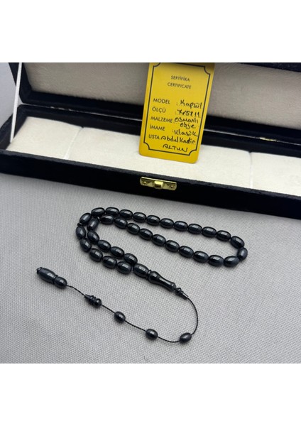 Abdulkadir Altun 7.5X11MM Osmanlı Obje Kapsül Model Anstrasit Desenli Tespih