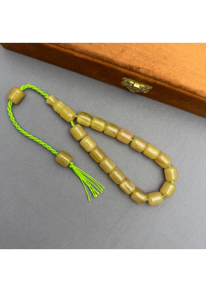 Sistemli Sarı Dik Damar Hareli Efe Maskot Tespih