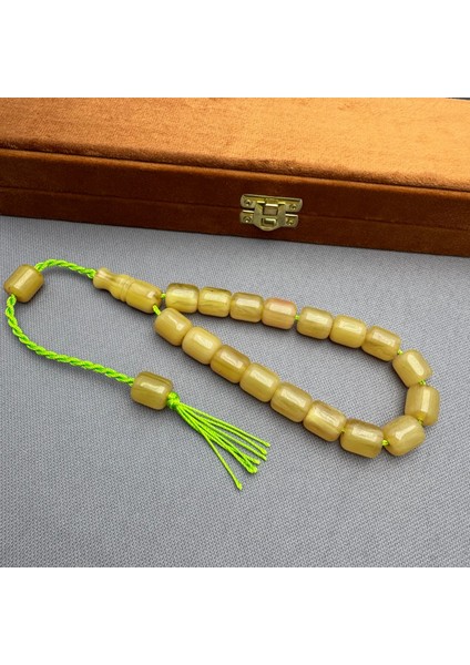 Sistemli Sarı Dik Damar Hareli Efe Maskot Tespih