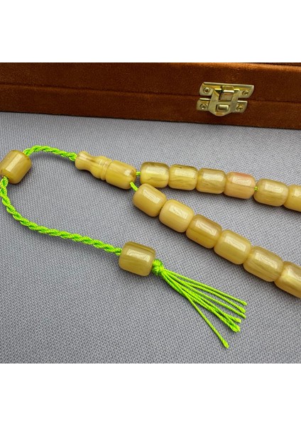 Sistemli Sarı Dik Damar Hareli Efe Maskot Tespih