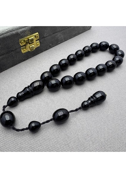 Enes Abdo Usta Işçilikli Bordo Siyah Maskot Efe Sıkma Kehribar Tespih modelleri