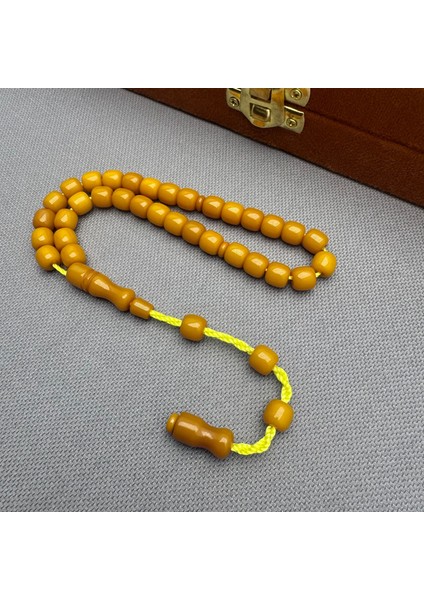 Sistem Dizayn Mısır Tane Kesim Bilek Boy Sarı Sıkma Kehribar Tespih fırsatları