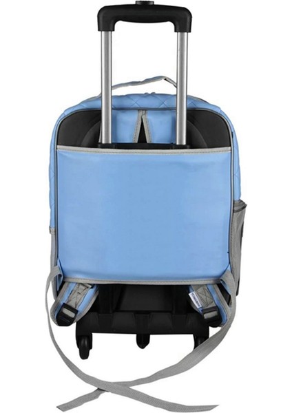 Renkli Deri Işlemeli Tekerlekli Evcil Hayvan Taşıma Çantası 25X35X40 cm fiyatları