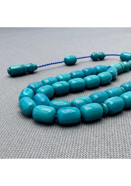 Turkuaz Sıkma Kehribar Tespih fiyatları