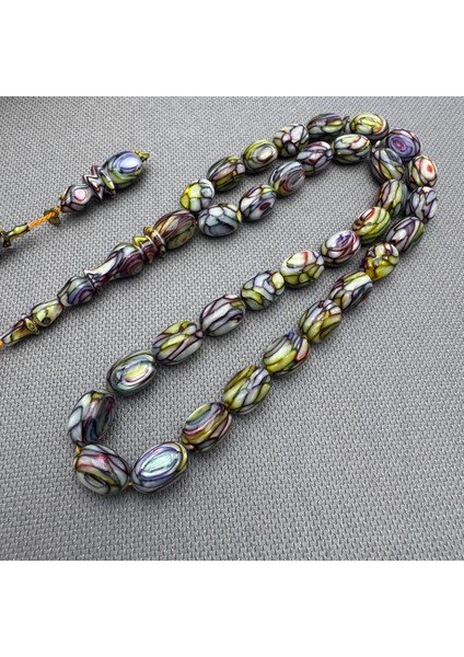 Dalgıç Usta Işçilikli Özel Seri Fransız Galalith ( Galanit ) Tespih