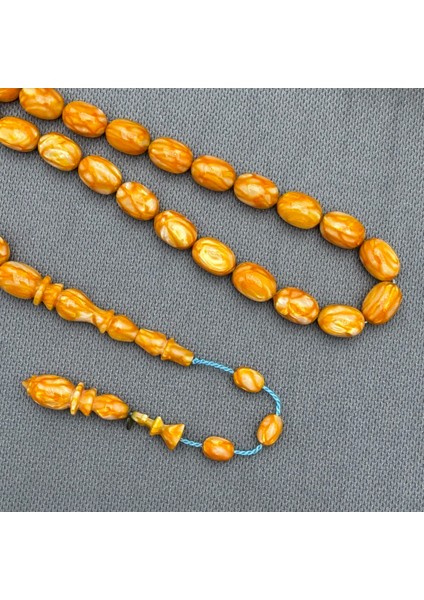 Dalgıç Usta Işçilikli Özel Seri Fransız Turuncu Galalith ( Galanit ) Tespih fırsatları