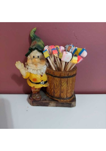 Renkli Fimo Şekilli Kokteyl Kürdanları 15’li Set Eğlenceli Sunum ve Parti modelleri