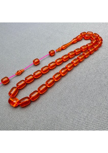 Kemal Kuş Usta Işçilikli Sıkma Kehribar Tespih