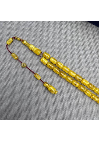 Usta Işçilikli Yoğun Sistem Dizayn Sarı Yoğun Hareli Sıkma Kehribar Tespih fiyatları