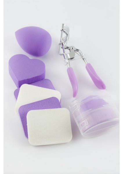 Zengezur 6 Makyaj Süngeri - Kirpi Kıvırma Seti-Renkli