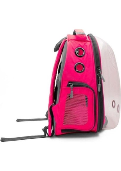 Pembe Şeffaf Kedi ve Köpek Taşıma Çantası 25X30X40 cm modelleri