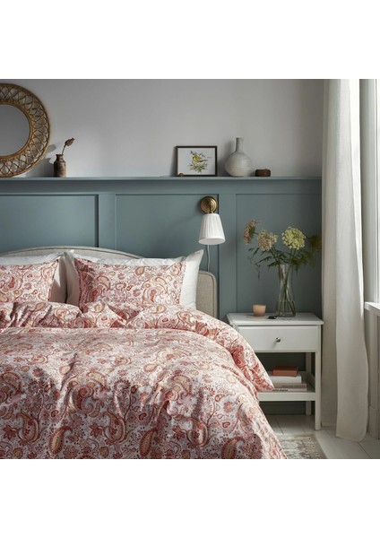 Rodgersıa Çift Kişilik Nevresim Seti Pembe Beyaz 240 x 220 / 50 x 60 Cm fiyatları