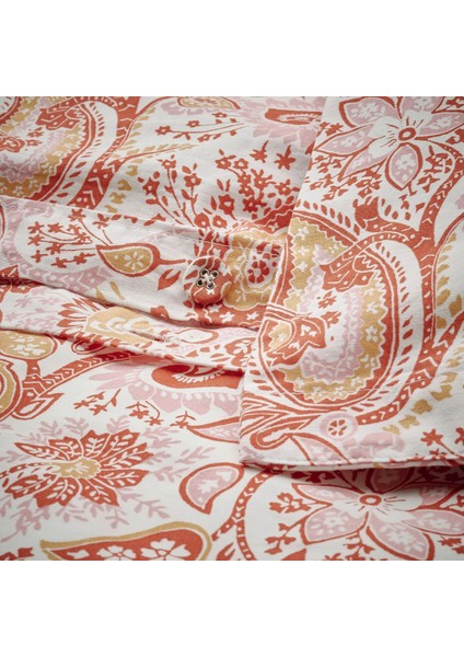 Rodgersıa Çift Kişilik Nevresim Seti Pembe Beyaz 240 x 220 / 50 x 60 Cm indirimleri