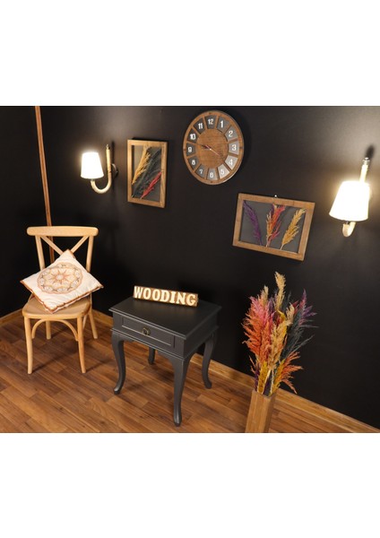 Çekmeceli Masif Antrasit Komodin - Yan Sehpa modelleri