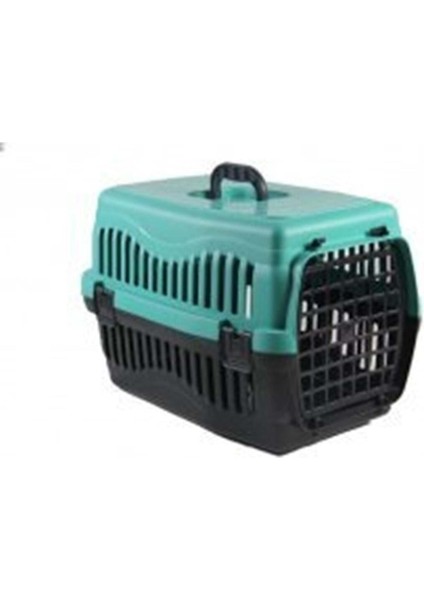 Yeşil Plastik Taşıma Kabı, Kedi ve Köpekler Için 47X29X33 Cm, Hafif ve Kullanışlı