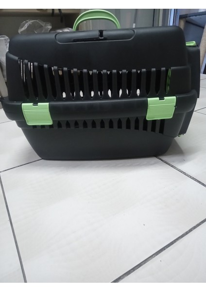 Yeşil Kedi Taşıma Kafesi ve 100G Malt Pastası Hediye