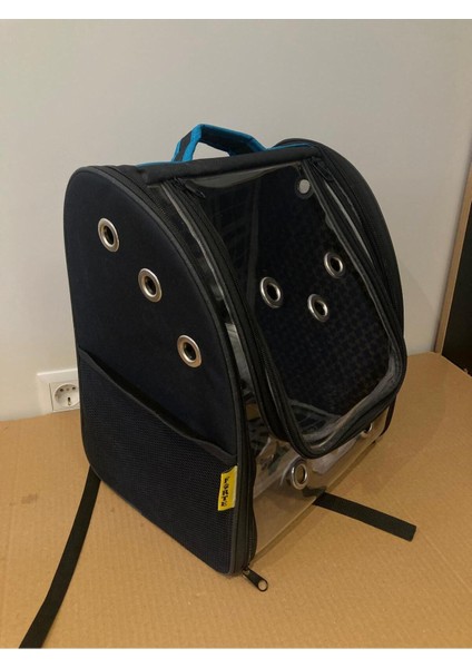 Siyah Evcil Hayvan Taşıma Çantası, Rahat ve Şık Sırt Çantası