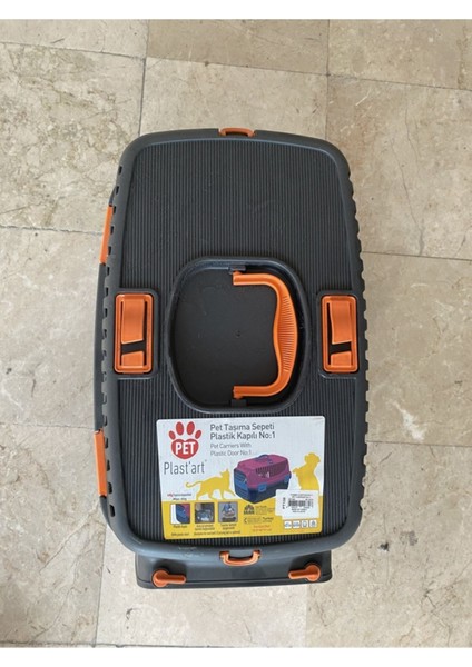 Turuncu Plastik Taşıma Kabı, Hafif ve Dayanıklı, Evcil Hayvanlar Için Ideal. fiyatları