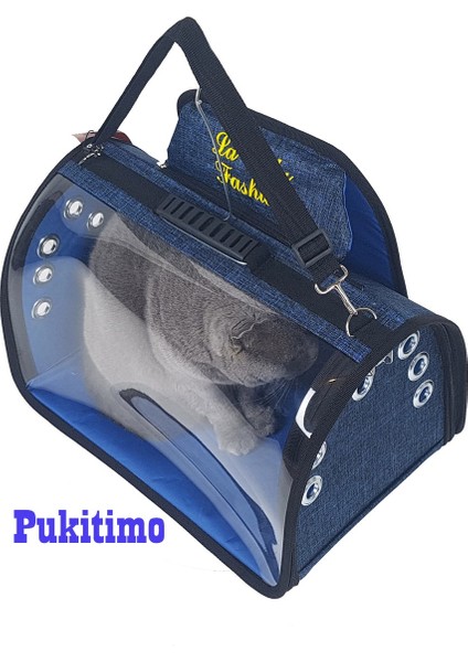 Mavi Şeffaf Kedi ve Köpek Sırt Çantası, Evcil Hayvan Taşıma, Rahat Kullanım fiyatları