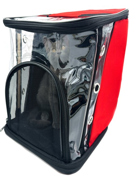 Kırmızı Kedi ve Köpek Taşıma Sırt Çantası, Rahat ve Şık Tasarım fiyatları