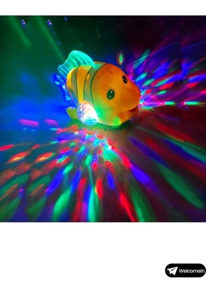 LED Işıklı Müzikli Balık Nemo | Hareketli Kuyruk & Renkli Işık Efektli | 3+ Yaş modelleri