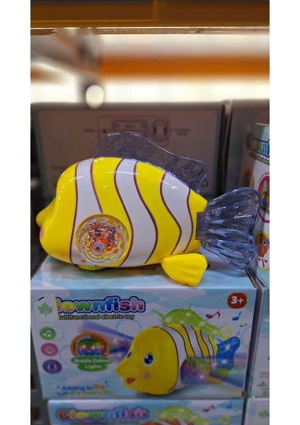 LED Işıklı Müzikli Balık Nemo | Hareketli Kuyruk & Renkli Işık Efektli | 3+ Yaş