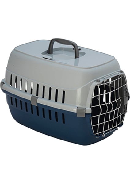 Lacivert Plastik Taşıma Çantası, Kedi ve Köpekler Için Güvenli ve Şık Tasarım