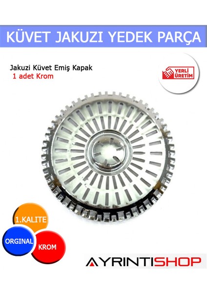 Jakuzi Emiş Ünite Kapağı Krom 1ADET