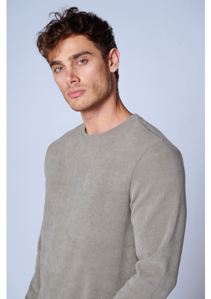 Esw 2951 Bisiklet Yaka Fitilli Erkek Sweat fiyatları