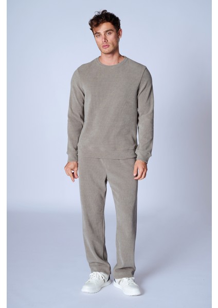 Esw 2951 Bisiklet Yaka Fitilli Erkek Sweat modelleri