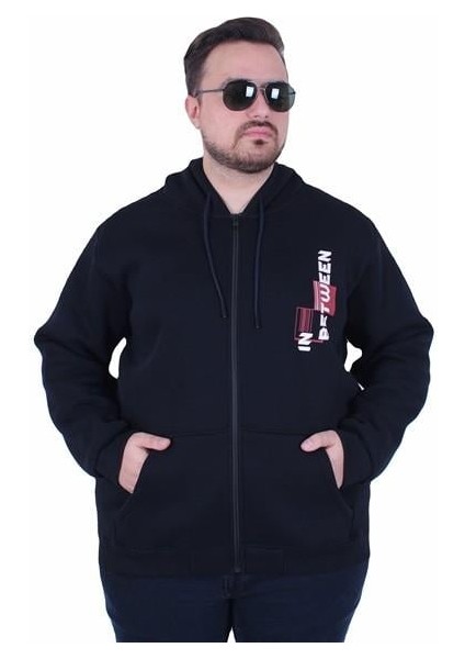 Büyük Beden Kapüşonlu Fermuarlı 3ip Sweat In Between 25717 Lacıvert fiyatları