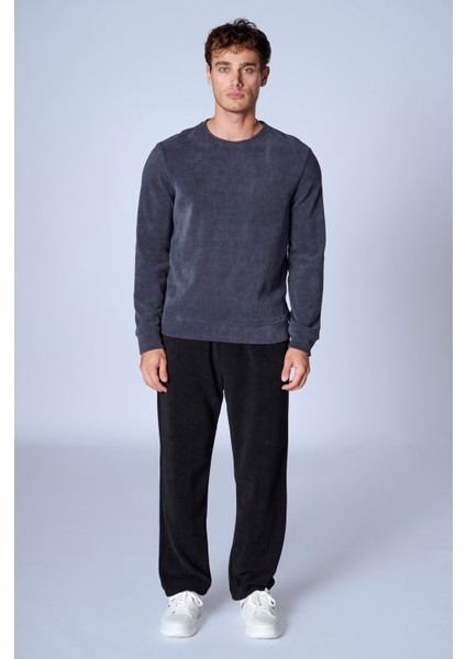 Esw 2951 Bisiklet Yaka Fitilli Erkek Sweat fırsatları