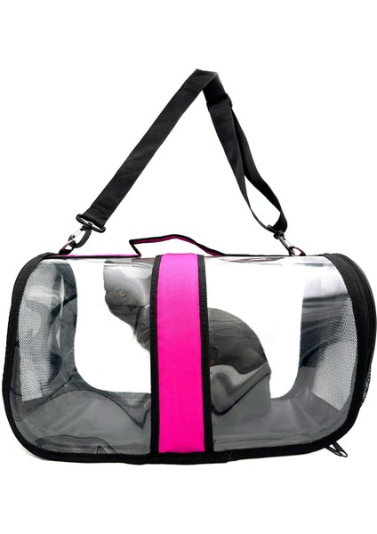 Şeffaf Pembe Omuz Askılı Evcil Hayvan Taşıma Çantası fiyatları