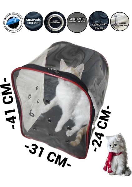 Siyah Evcil Hayvan Taşıma Çantası, Rahat ve Hafif Sırt Çantası modelleri