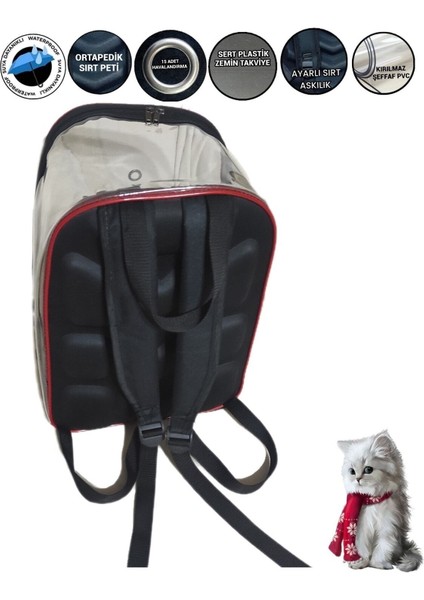 Siyah Evcil Hayvan Taşıma Çantası, Rahat ve Hafif Sırt Çantası indirimleri